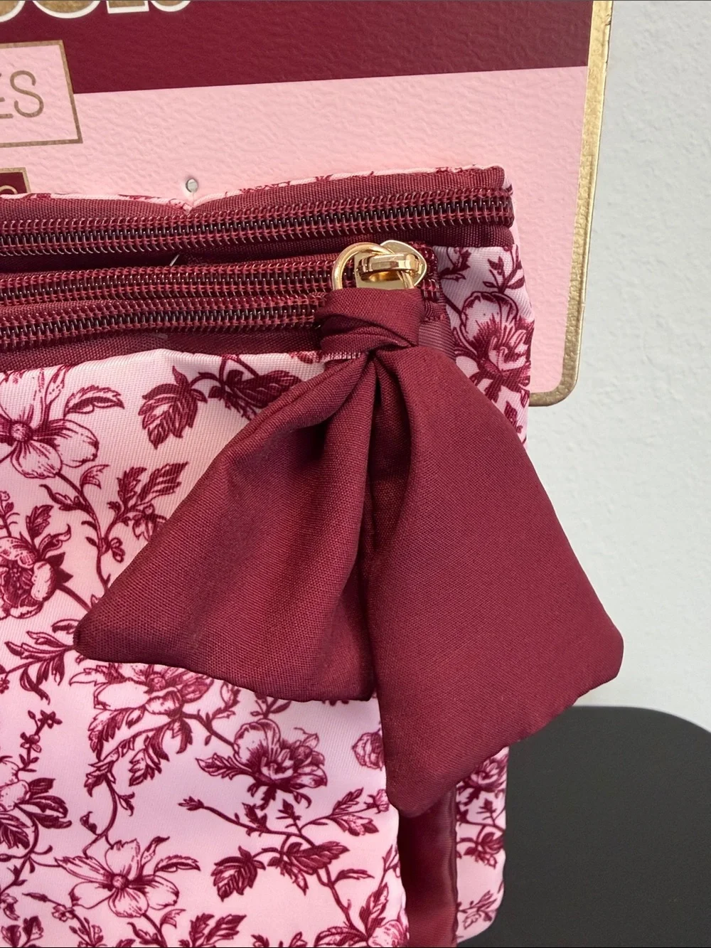 Wandering Moon | Wine Floral Packing Cube Travel Set (9)